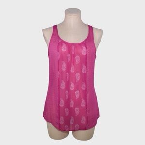 Old Navy Paisley Print Sheer Tank Top